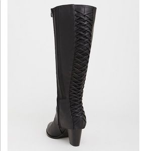 Torrid Black Lattice Knee Boot 🆕